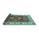 Sideview of Oriental Light Blue Traditional Rug, abs2487lblu