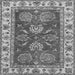 Square Oriental Gray Traditional Rug, abs2487gry