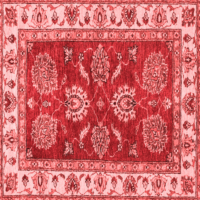 Machine Washable Oriental Red Traditional Rug, wshabs2487red
