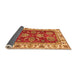 Sideview of Oriental Orange Traditional Rug, abs2487org