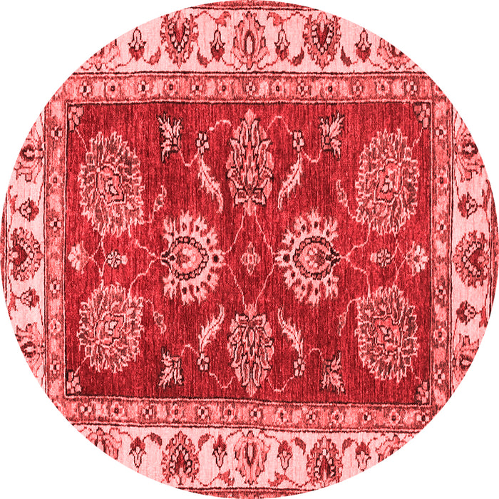 Machine Washable Oriental Red Traditional Rug, wshabs2487red