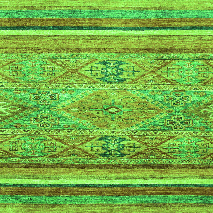 Square Machine Washable Abstract Green Modern Area Rugs, wshabs2488grn