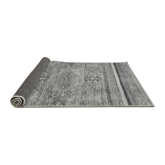 Sideview of Abstract Gray Modern Rug, abs2488gry