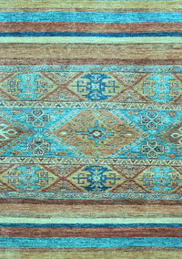 Abstract Light Blue Modern Rug, abs2488lblu