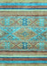 Abstract Light Blue Modern Rug, abs2488lblu