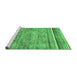 Sideview of Machine Washable Abstract Emerald Green Modern Area Rugs, wshabs2488emgrn