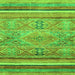 Square Abstract Green Modern Rug, abs2488grn