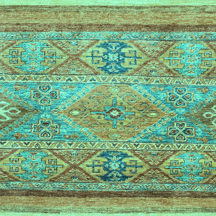 Machine Washable Abstract Turquoise Modern Area Rugs, wshabs2488turq