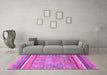 Machine Washable Abstract Purple Modern Area Rugs in a Living Room, wshabs2488pur