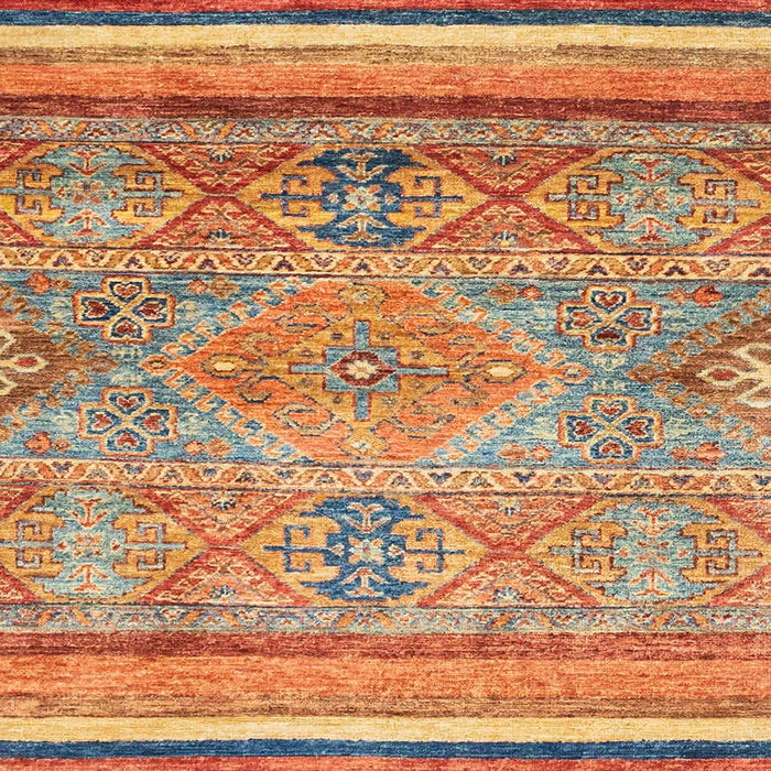 Machine Washable Abstract Red Rug, wshabs2488