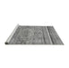 Sideview of Machine Washable Abstract Gray Modern Rug, wshabs2488gry