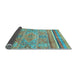 Sideview of Abstract Light Blue Modern Rug, abs2488lblu