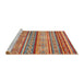 Sideview of Machine Washable Abstract Camel Brown Rug, wshabs2489