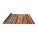 Sideview of Abstract Camel Brown Modern Rug, abs2489