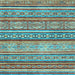 Square Abstract Light Blue Modern Rug, abs2489lblu