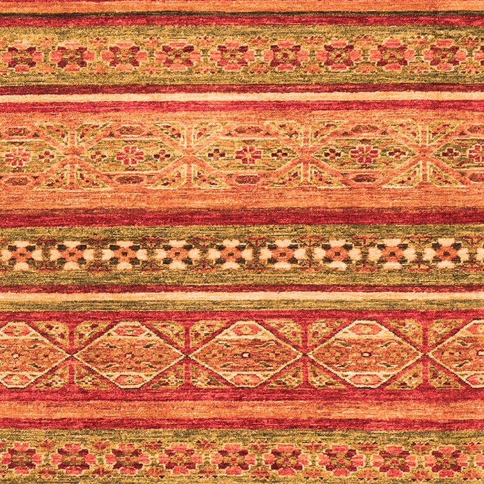 Machine Washable Abstract Orange Modern Area Rugs, wshabs2489org