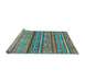 Sideview of Machine Washable Abstract Light Blue Modern Rug, wshabs2489lblu