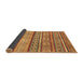 Sideview of Abstract Brown Modern Rug, abs2489brn