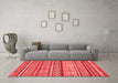 Modern Red Washable Rugs