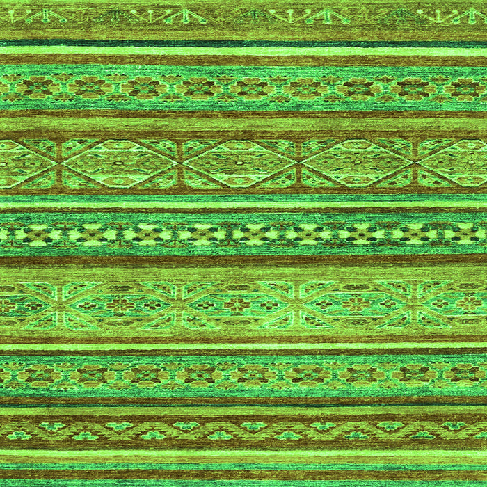 Square Abstract Green Modern Rug, abs2489grn
