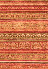 Abstract Orange Modern Rug, abs2489org