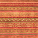 Square Machine Washable Abstract Orange Modern Area Rugs, wshabs2489org