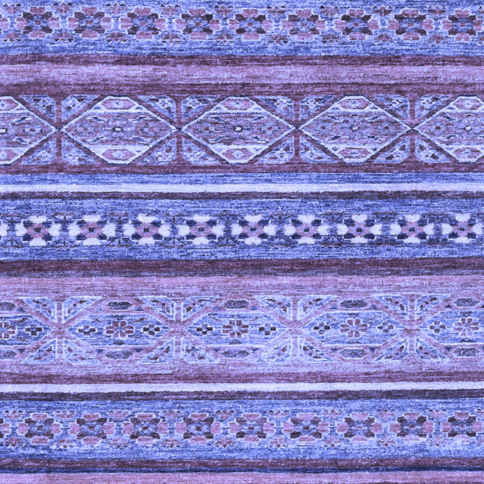 Machine Washable Abstract Blue Modern Rug, wshabs2489blu