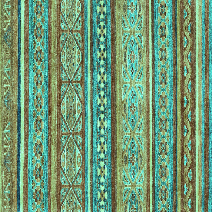 Square Machine Washable Abstract Turquoise Modern Area Rugs, wshabs2489turq