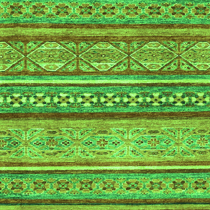 Machine Washable Abstract Green Modern Area Rugs, wshabs2489grn