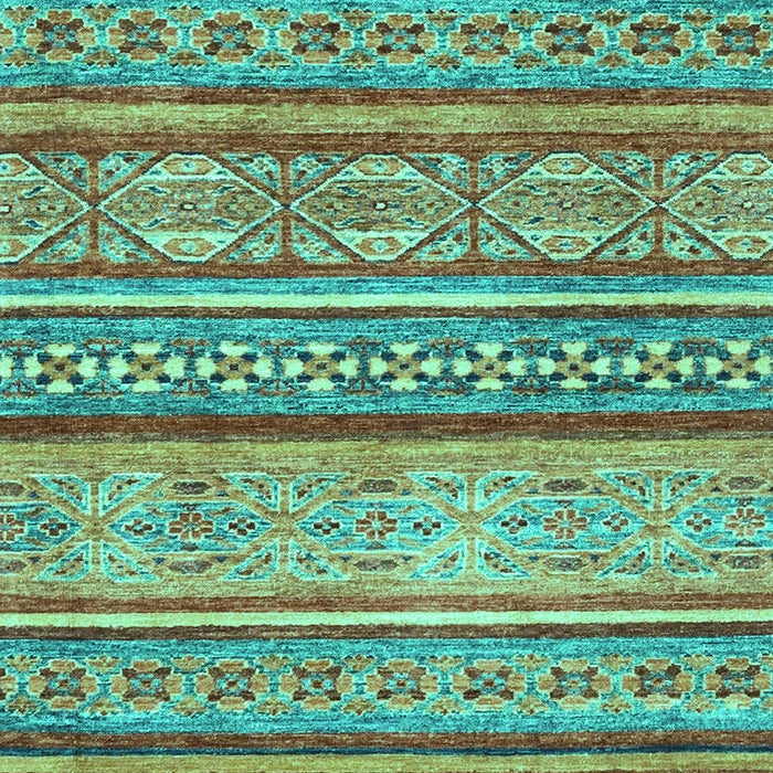 Machine Washable Abstract Turquoise Modern Area Rugs, wshabs2489turq