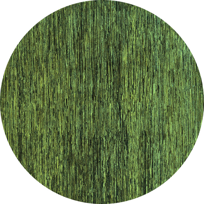 Round Machine Washable Abstract Turquoise Modern Area Rugs, wshabs248turq