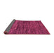 Sideview of Abstract Pink Modern Rug, abs248pnk