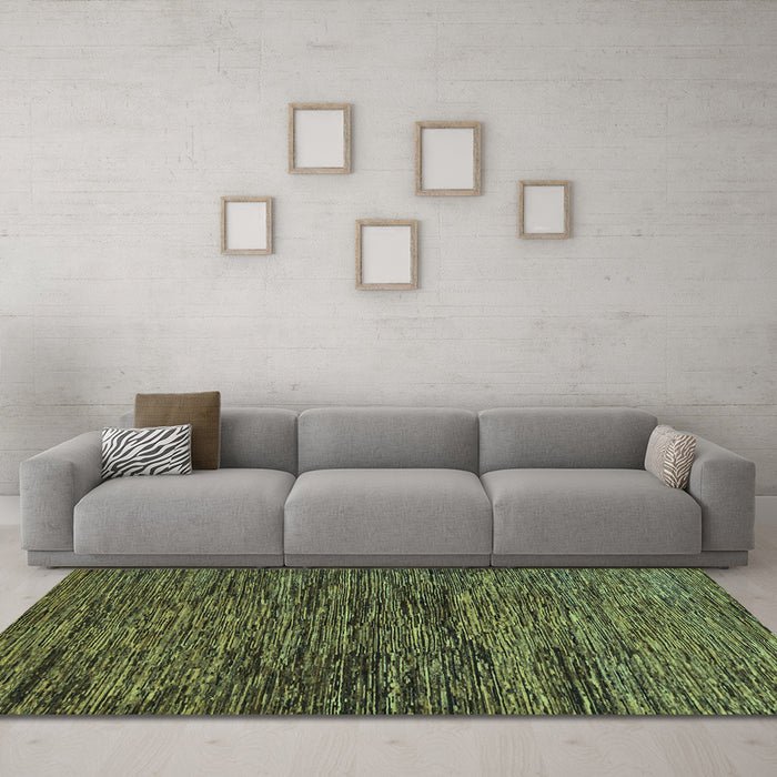 Machine Washable Abstract Light Blue Modern Rug in a Living Room, wshabs248lblu