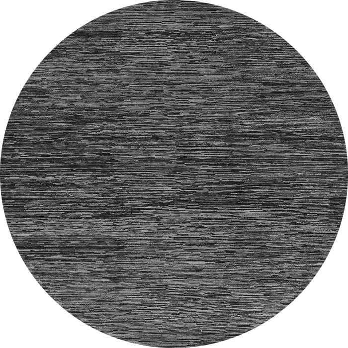 Round Machine Washable Abstract Gray Modern Rug, wshabs248gry