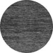 Round Machine Washable Abstract Gray Modern Rug, wshabs248gry