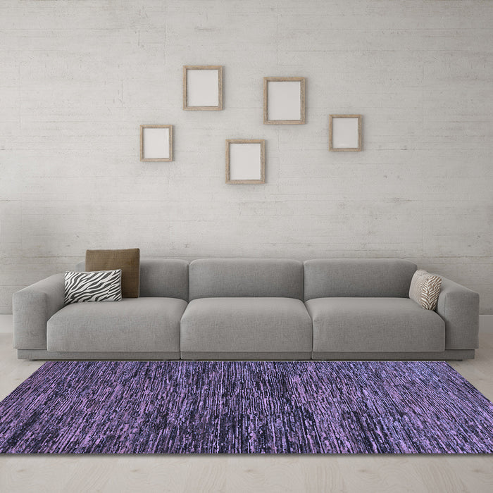 Machine Washable Abstract Blue Modern Rug in a Living Room, wshabs248blu