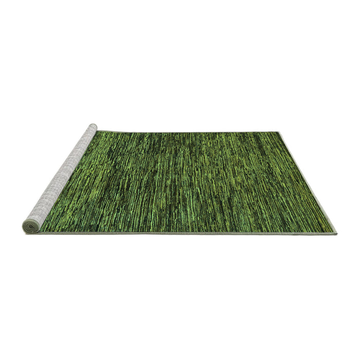 Sideview of Machine Washable Abstract Turquoise Modern Area Rugs, wshabs248turq