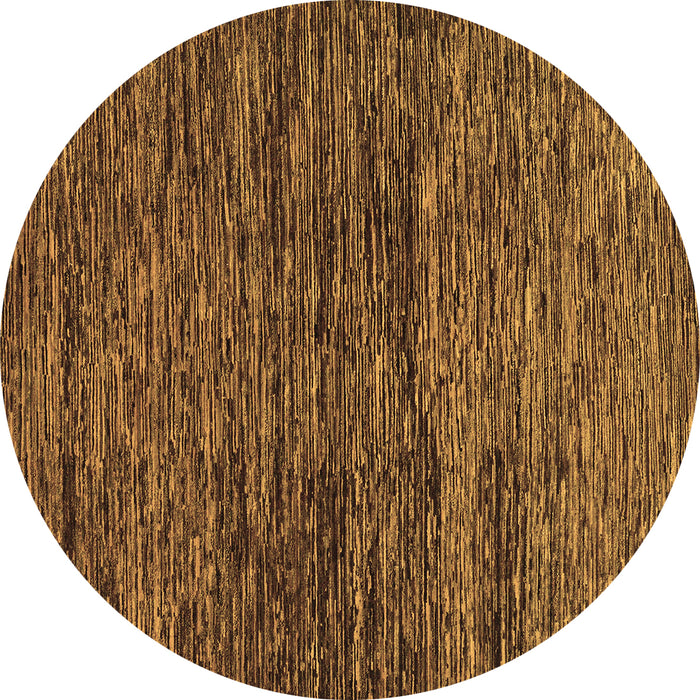 Round Abstract Brown Modern Rug, abs248brn