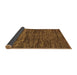 Sideview of Abstract Brown Modern Rug, abs248brn