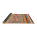 Sideview of Abstract Camel Brown Modern Rug, abs2490