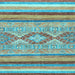 Square Abstract Light Blue Modern Rug, abs2490lblu