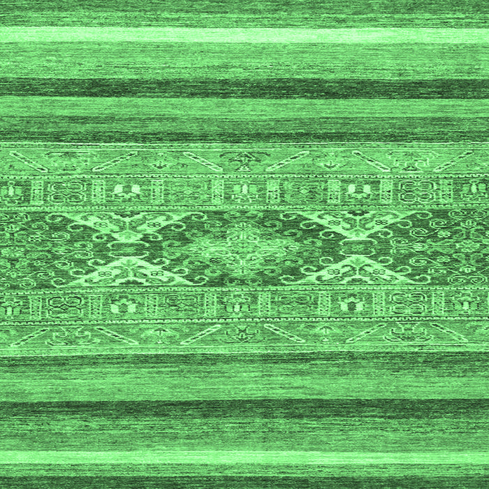 Square Machine Washable Abstract Emerald Green Modern Area Rugs, wshabs2490emgrn