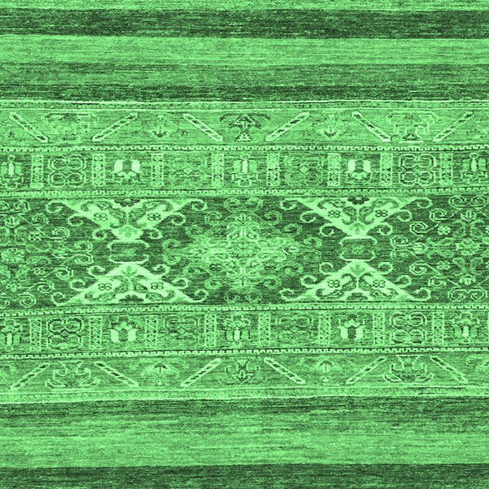 Machine Washable Abstract Emerald Green Modern Area Rugs, wshabs2490emgrn