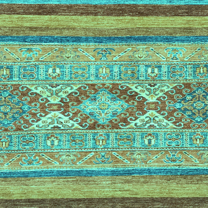 Machine Washable Abstract Turquoise Modern Area Rugs, wshabs2490turq