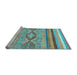 Sideview of Machine Washable Abstract Light Blue Modern Rug, wshabs2490lblu