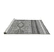 Sideview of Machine Washable Abstract Gray Modern Rug, wshabs2490gry