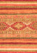 Machine Washable Abstract Orange Modern Area Rugs, wshabs2490org