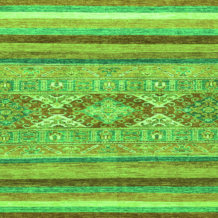 Square Abstract Green Modern Rug, abs2490grn
