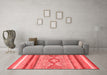 Modern Red Washable Rugs