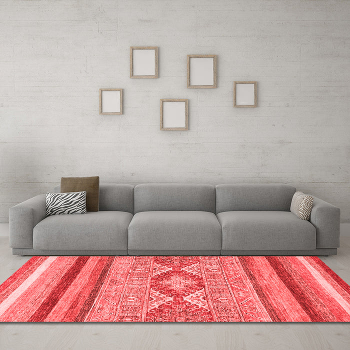 Modern Red Washable Rugs